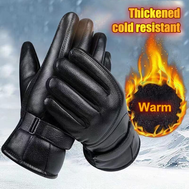 Ski Glove Waterproof - 冬男性女性手袋タッチコールド防水男性アウトドアスポーツ暖かいオートバイサイクル手袋サーマルフリースランニングスキー手袋