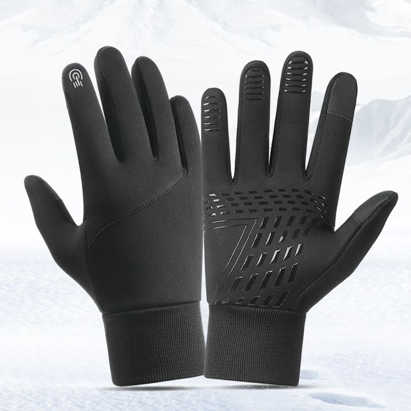 Ski Glove Waterproof - サイクリンググローブ メンズ レディース バイク用 秋冬 暖かい