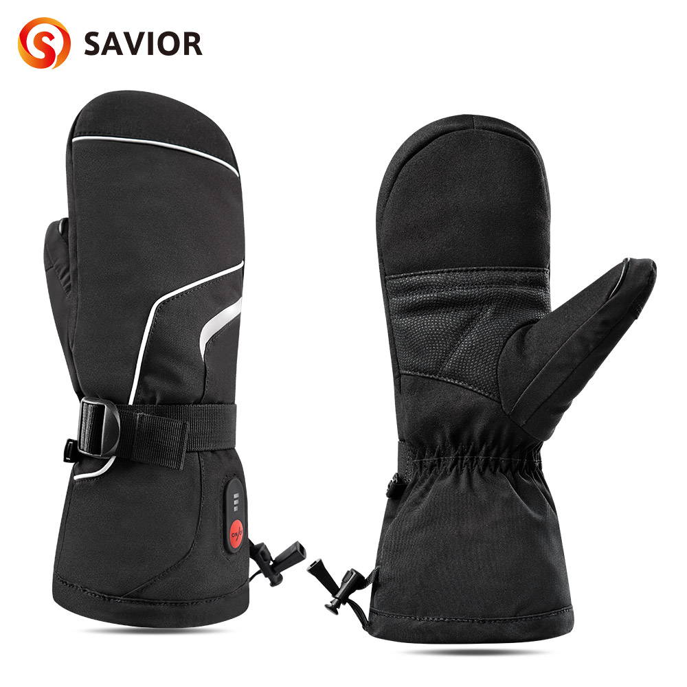 Ski Glove Waterproof - 電気サーマルコットンヒーティンググローブ、防水ウィンターグローブ、屋外ハンドウォーマー、スノーボード、サイクリング、オートバイ、自転車、スキー、3m