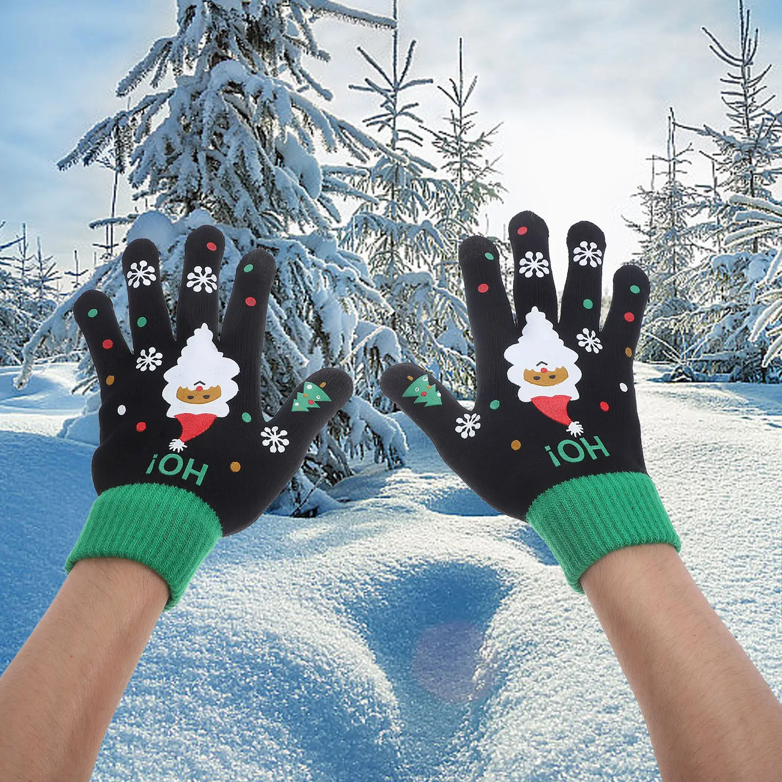 Wool Glove Lined - 1-20 ペア冬ニット手袋タッチスクリーン 5 指サーマルウール裏地付き暖かいテキストメッセージング手袋ユニセックス大人用クリスマスギフト
