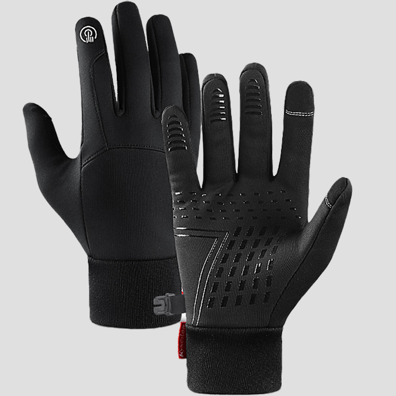 Gardening Glove Waterproof - 男性用アウトドアサイクリング暖かい手袋、秋と冬のスポーツ用防風性とベルベットの暖かいタッチスクリーン暖かいスキー手袋
