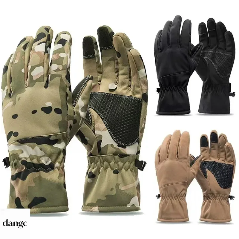 Ski Glove Waterproof - 冬用防水迷彩ハンティンググローブ滑り止めタッチスクリーン対応保温スキー、キャンプ、サイクリング、アウトドア、釣り、スポーツセット