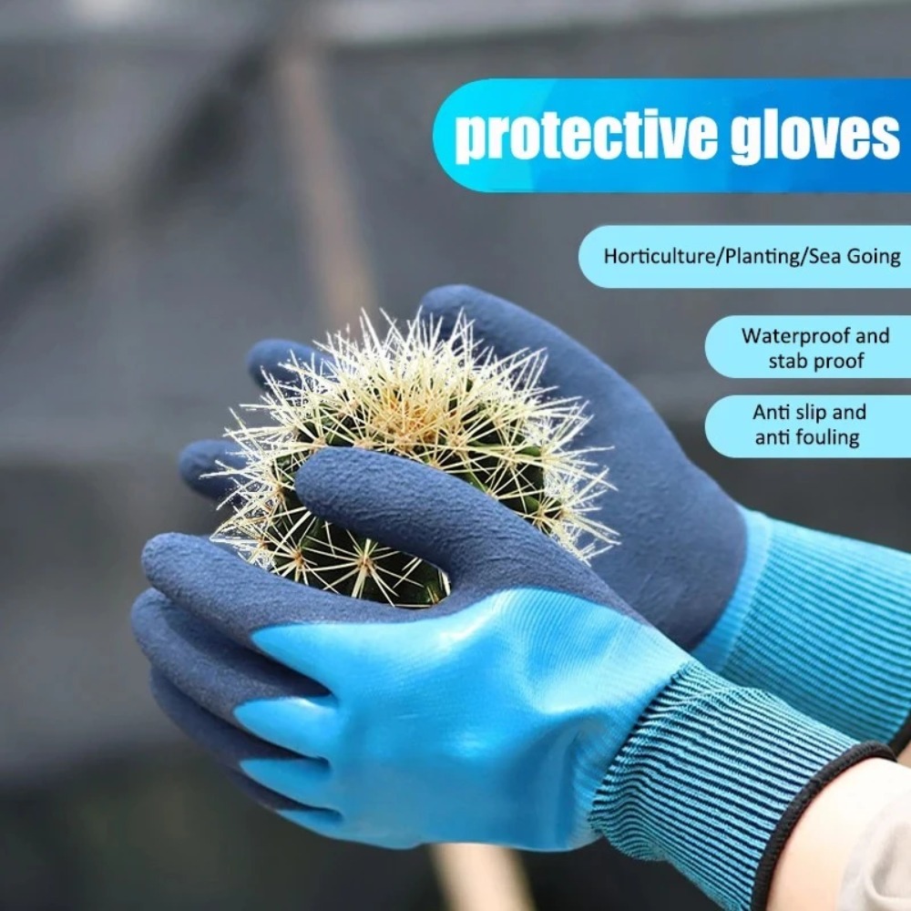 Gardening Glove Waterproof - 耐刺傷・耐突き刺し防水ガーデニンググローブ、バラの植え付け、除草、掘削、海辺の摘み取り、花屋、庭師向け