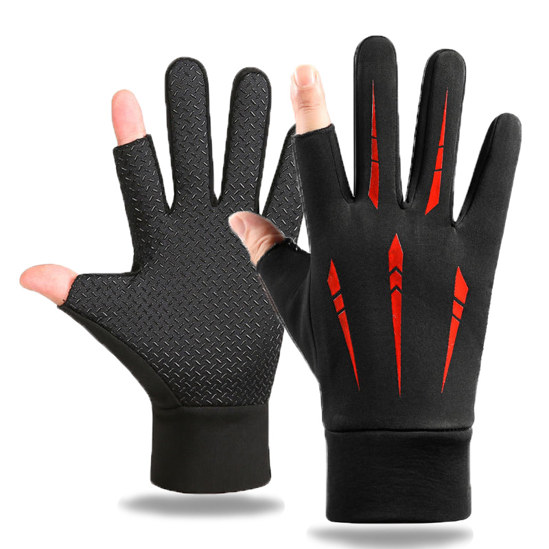 暖かいサイクリンググローブ男性用秋冬釣り滑り止めオートバイ撥 - Gardening Glove Waterproof のレビューと価格
