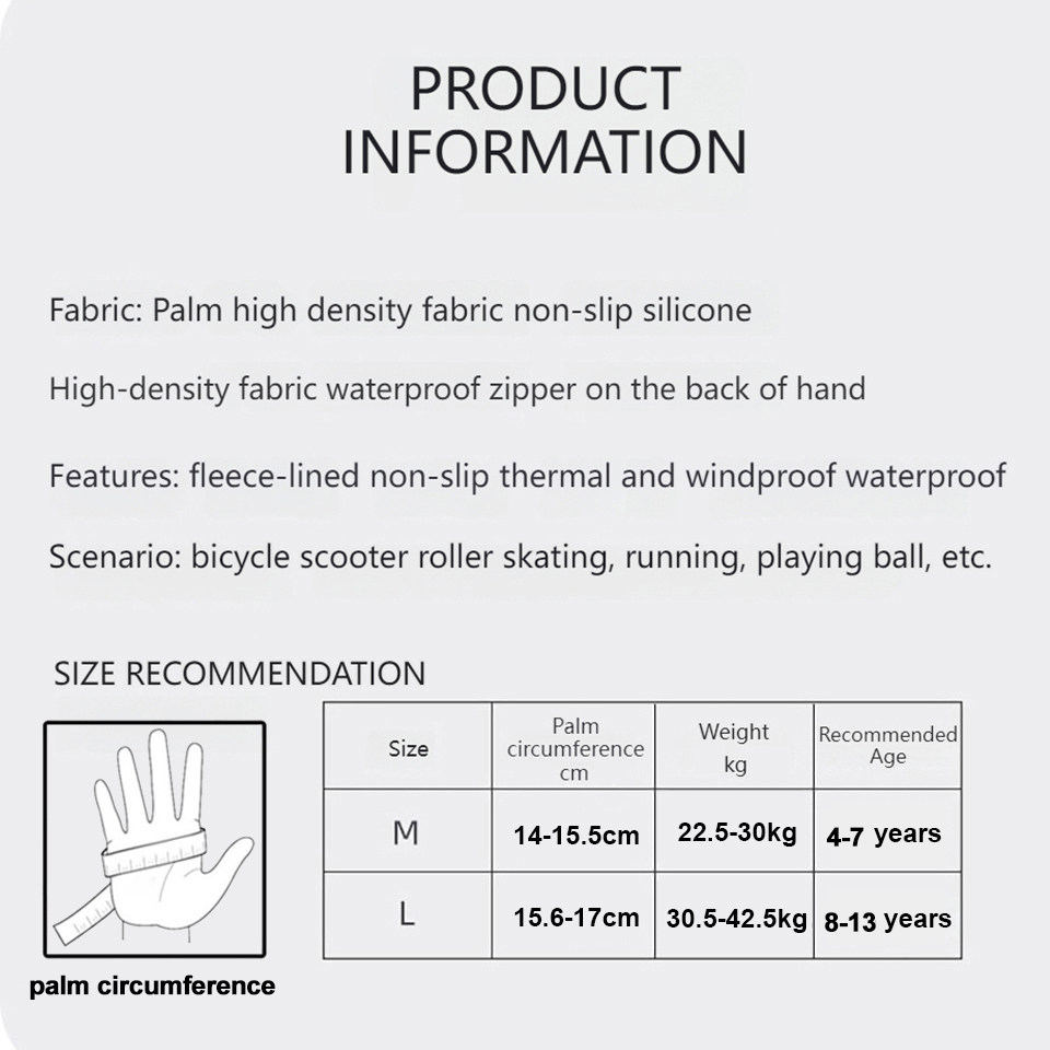 GTUBIKE 子供用手袋 暖かいサイクリング 冬 秋 子供 - Ski Glove Waterproof のレビューと価格