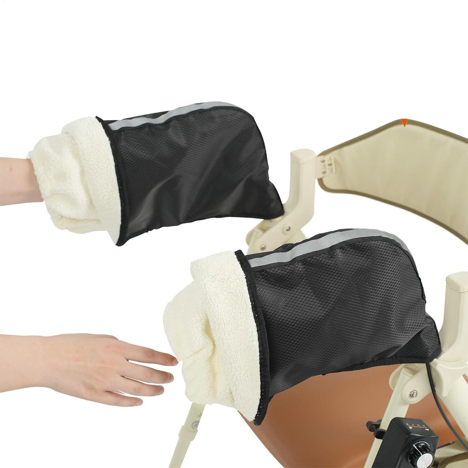 歩行器用手袋 サーマル 防風 防水 ミトン ベルベット裏地付 - Wool Glove Lined のレビューと価格