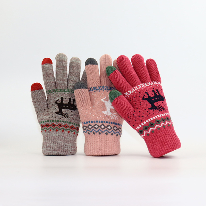秋と冬用の厚手タッチスクリーン対応暖かい女性用フリース裏地付 - Wool Glove Lined のレビューと価格