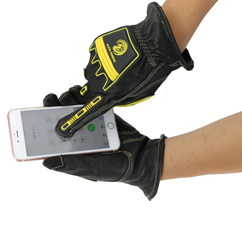 インパクトレザーワークグローブ、ウィンターブラックセーフティ - Work Glove Impact のレビューと価格