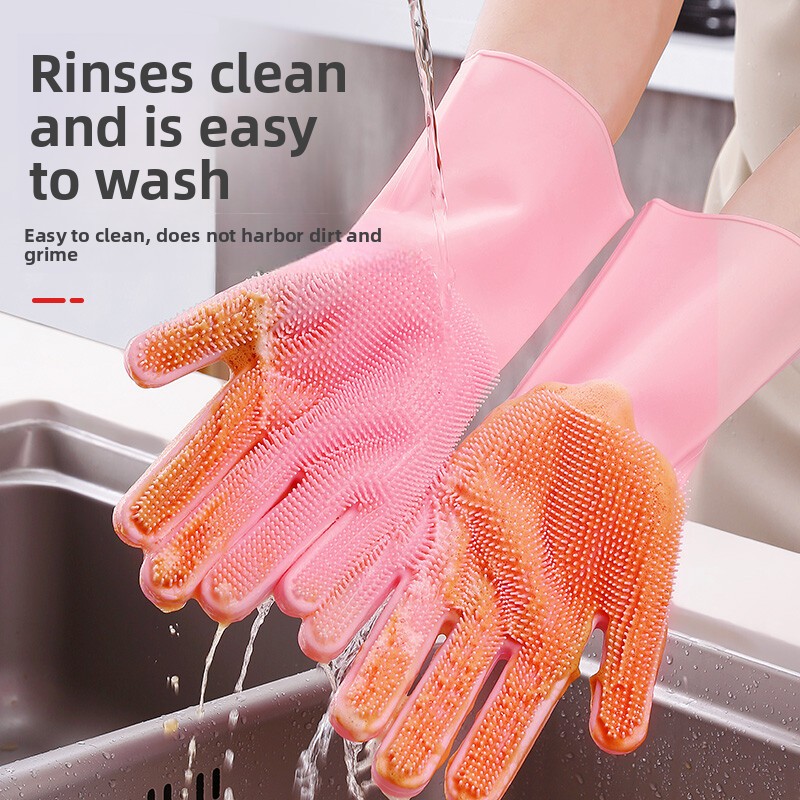 シリコン製食器洗い用手袋、マジックグローブ、耐久性、耐摩耗性 - Dish Glove Rubber のレビューと価格