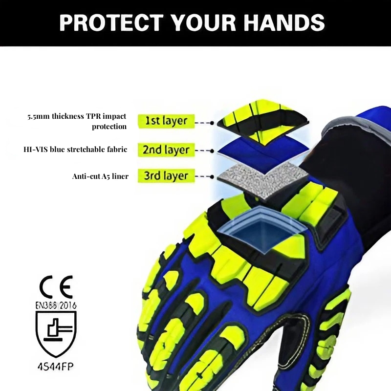 XYEHS ANSI CUT A5 レスキュー救出安全作業用 - Work Glove Impact のレビューと価格