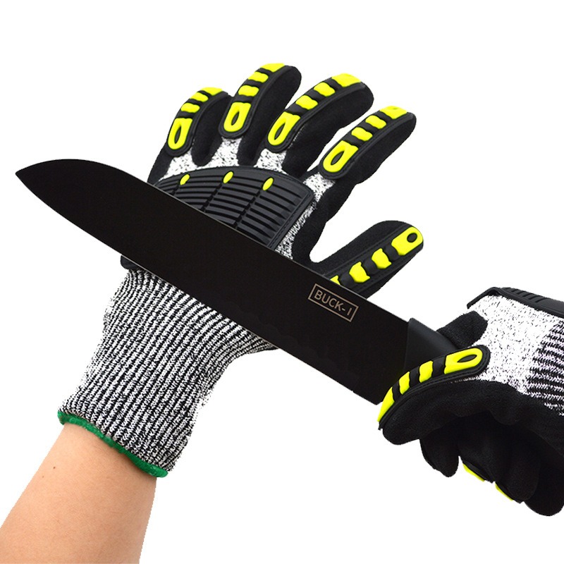 Mechanix 防振ヘビーデューティ安全作業手袋、耐切創性 - Work Glove Impact のレビューと価格