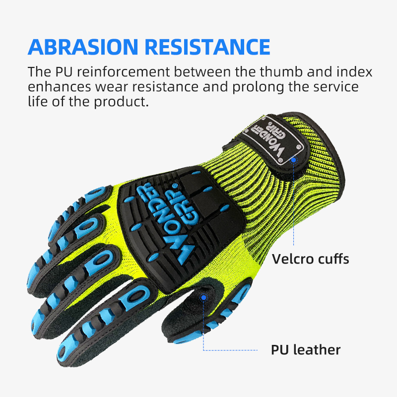 不思議のグリップ安全作業用手袋,耐衝撃性,振動,PVC,手袋 - Work Glove Impact のレビューと価格