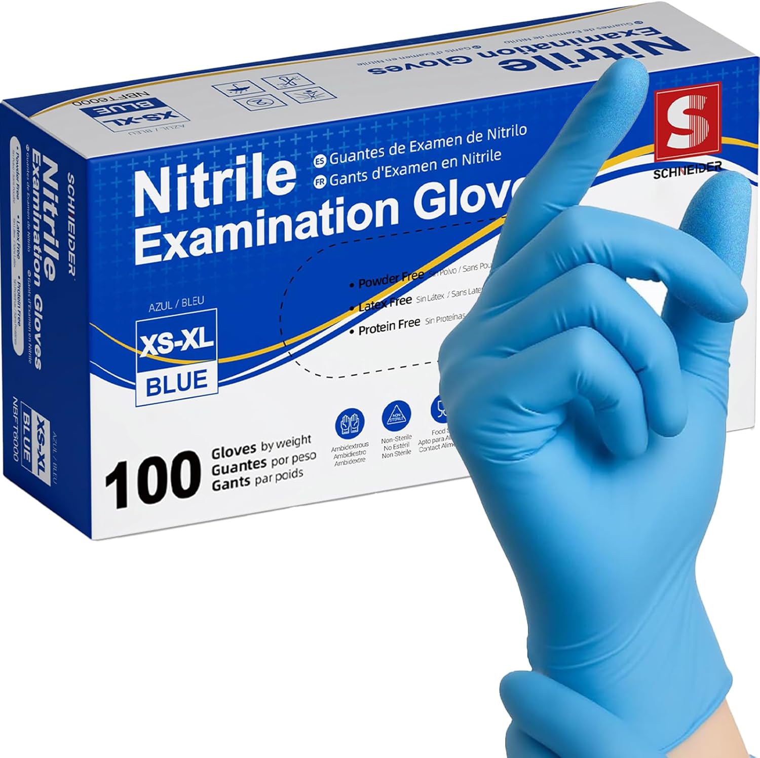 医療用ニトリル検査用手袋 100枚入り、FDA 510(k) - Exam Glove Nitrile のレビューと価格