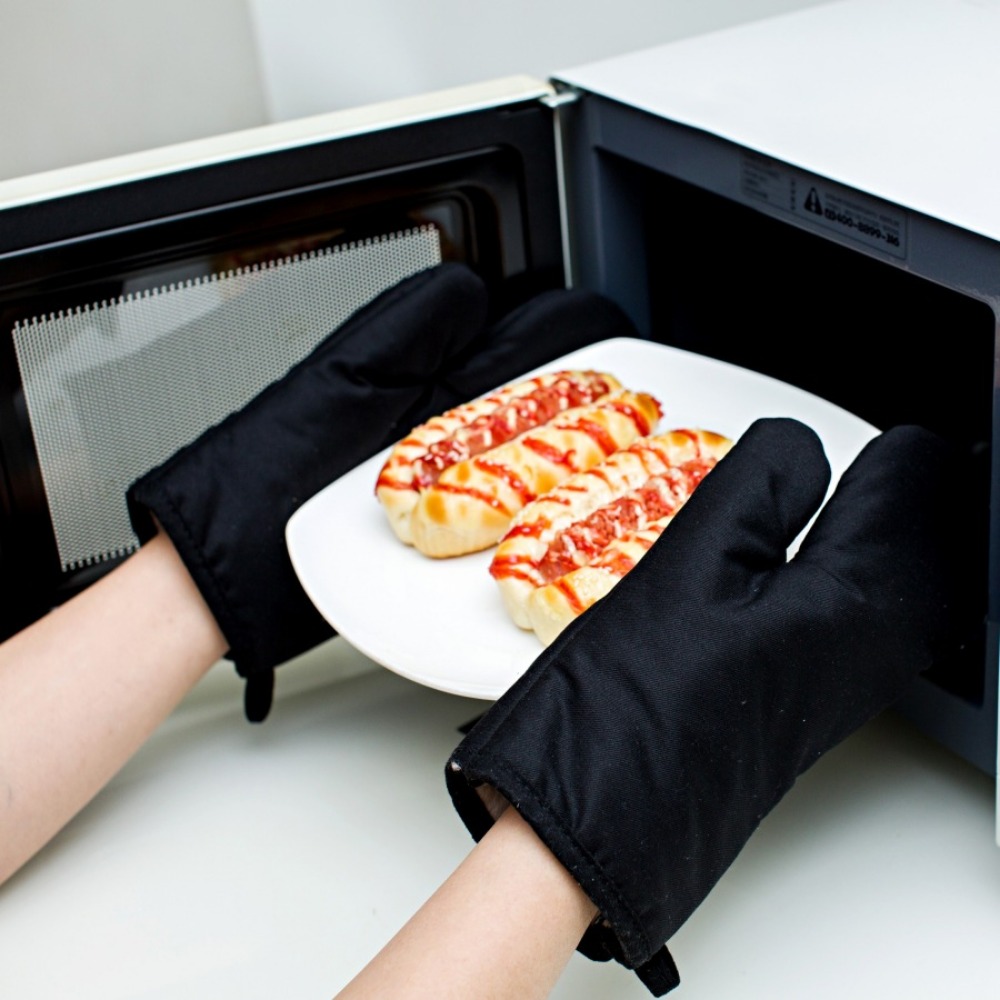 シリコン製耐熱オーブン手袋 厚手滑り止め断熱電子レンジベーキ - Oven Mitt Silicone のレビューと価格