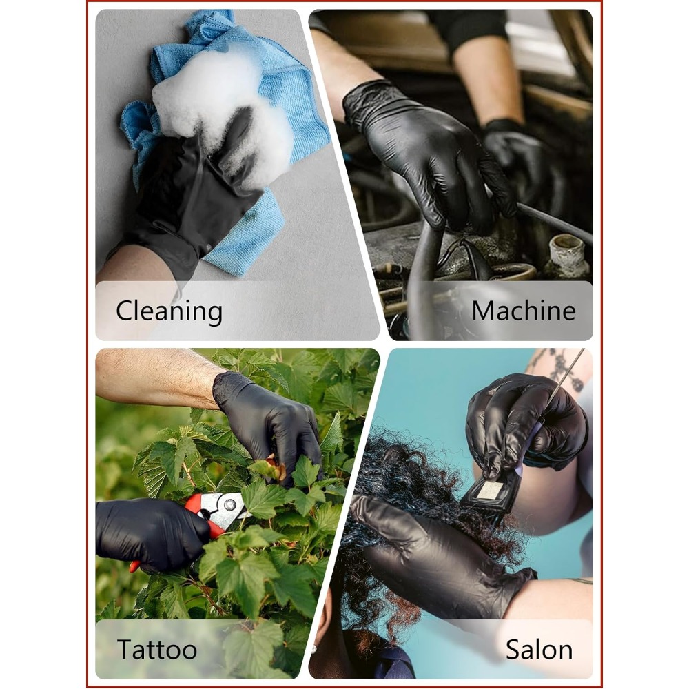 ニトリル使い捨て手袋 4ミル 100枚入り ラテックスフリー - Exam Glove Nitrile のレビューと価格