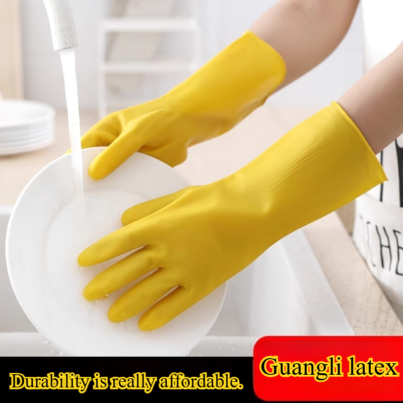 家庭用手袋 3 組、家庭用女性用キッチン掃除用食器ブラシボウ - Dish Glove Rubber のレビューと価格