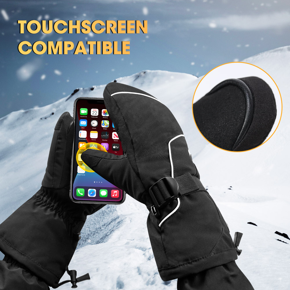 電気サーマルコットンヒーティンググローブ、防水ウィンターグロ - Ski Glove Waterproof のレビューと価格