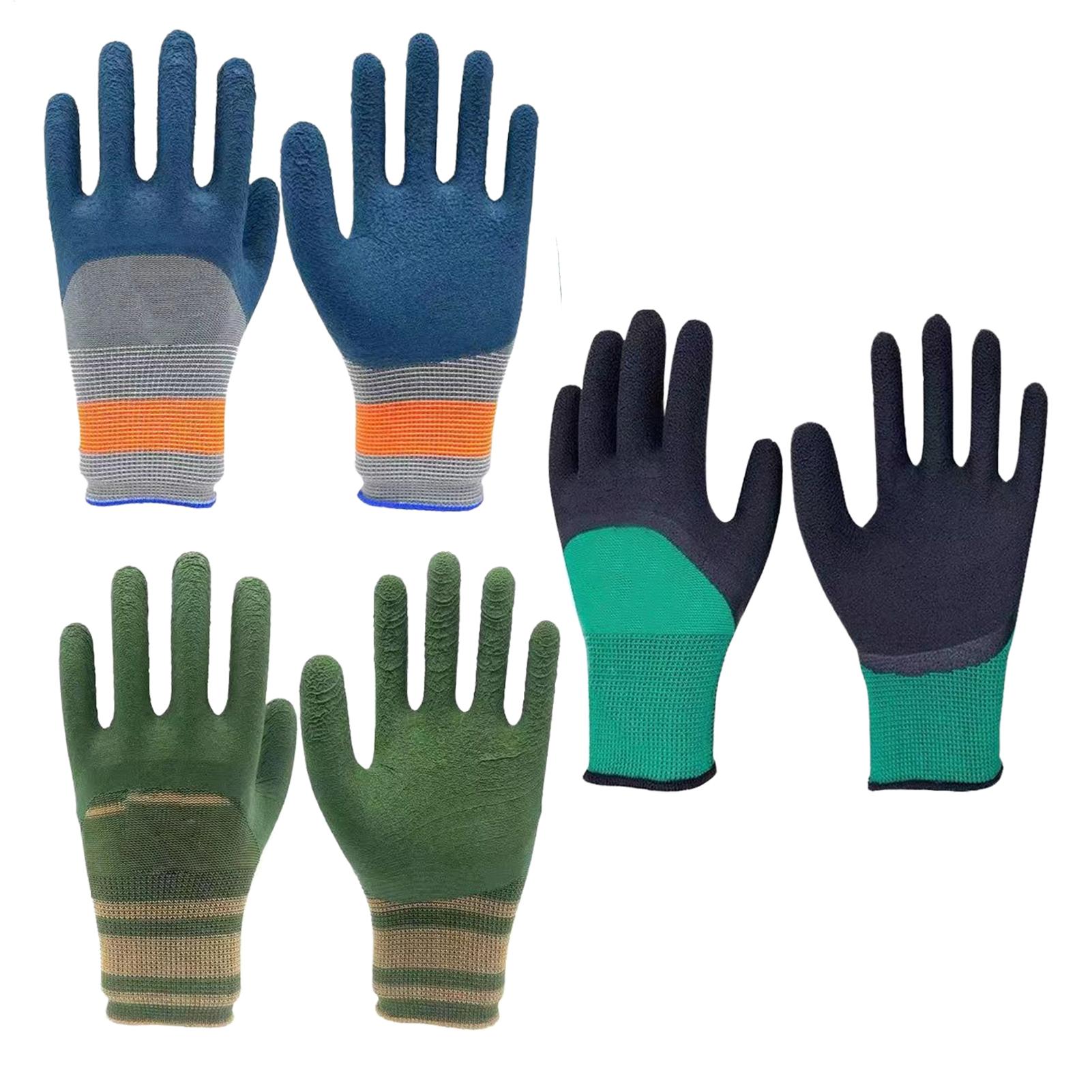 1 ペアの園芸用手袋ゴム製防水園芸用手袋野菜花植物園芸用滑り - Gardening Glove Waterproof のレビューと価格