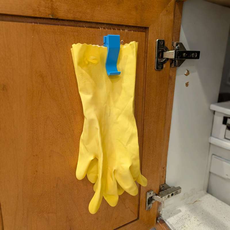 キッチン浴室壁掛け式スプリングクランプホルダー、ゴム製清掃用 - Rubber Glove Cleaning のレビューと価格
