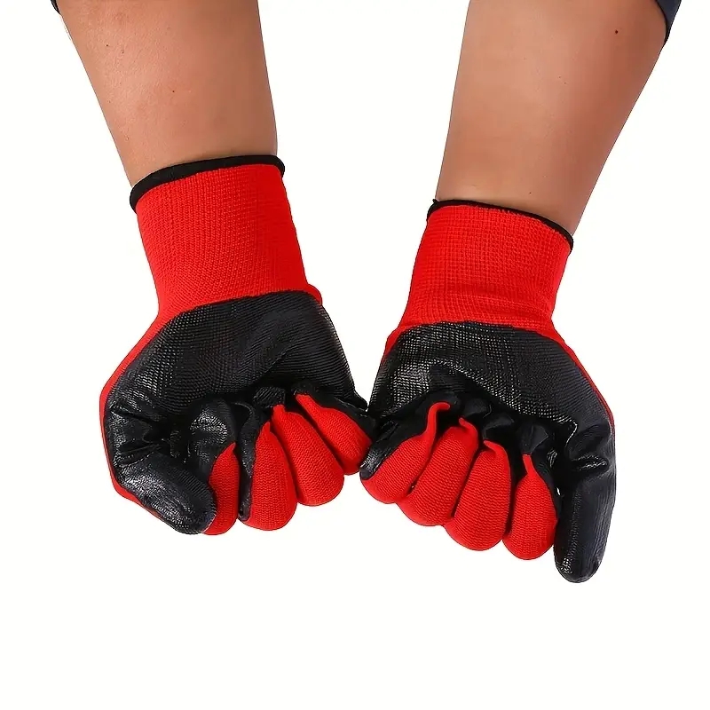 4/20 個ニトリルコーティングされた安全作業手袋シームレス - Nitrile Mechanic Glove のレビューと価格