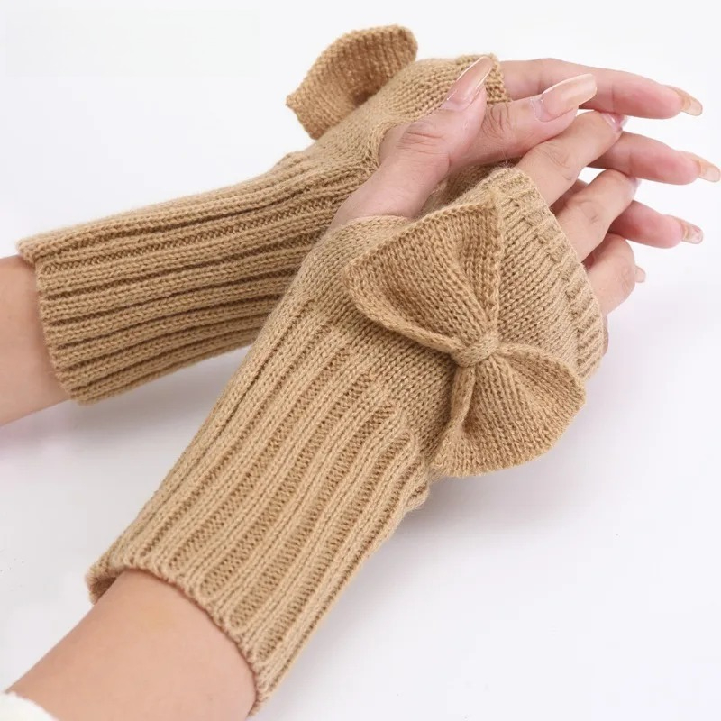 ニットボウフィンガーレスグローブ – 女性用の柔らかく暖かい - Fingerless Glove Knit のレビューと価格