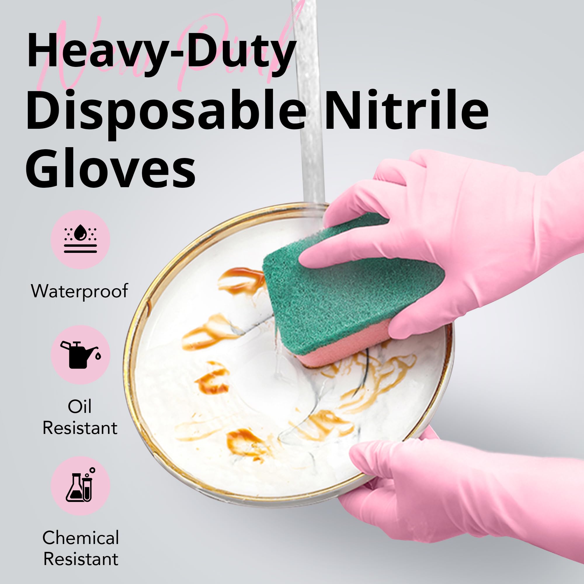 使い捨てニトリルクリーニング手袋ラテックスフリー厚み拡張カフ - Exam Glove Nitrile のレビューと価格