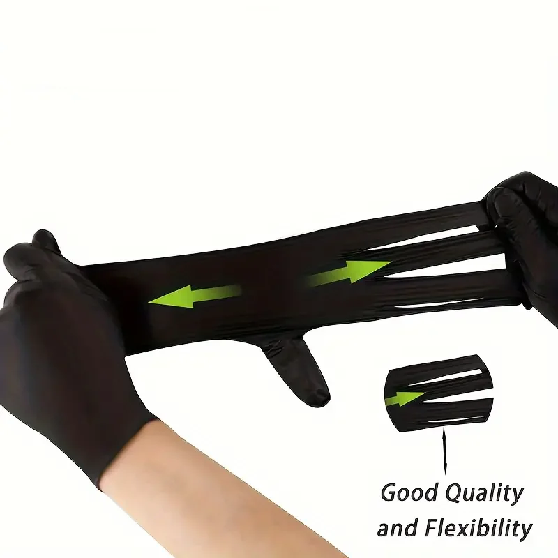 20/50/100 個使い捨てニトリル手袋滑り止め黒工業用手 - Nitrile Mechanic Glove のレビューと価格
