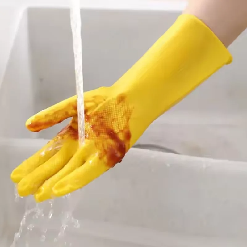 1-10 個家事手袋家庭用女性のキッチン掃除食器洗いブラッシ - Dish Glove Rubber のレビューと価格