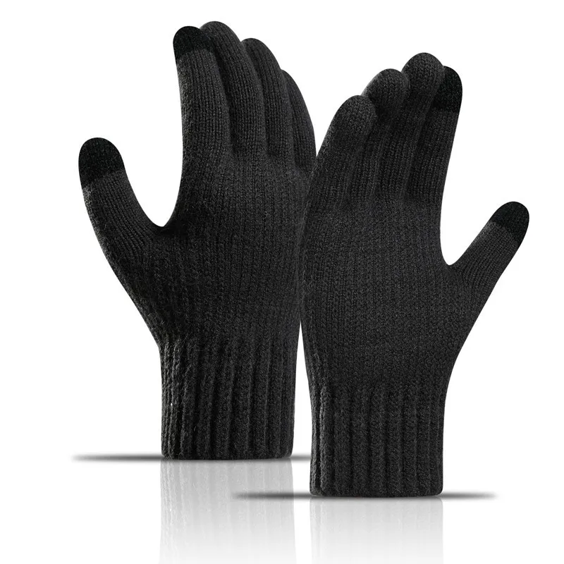 メンズ アルパカウール タッチスクリーン手袋 フリース裏地  - Wool Glove Lined のレビューと価格