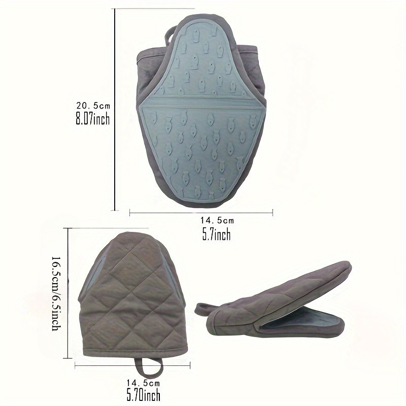 2個入りシリコンパッド |   人間工学に基づいたグリップ、 - Oven Mitt Silicone のレビューと価格