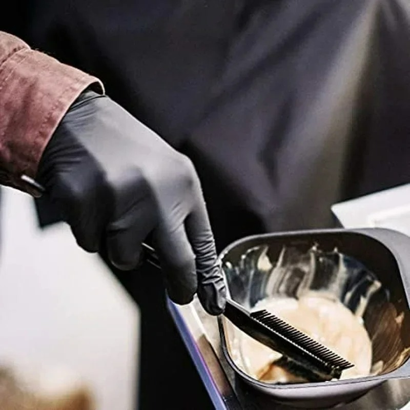 黒色ニトリル手袋 使い捨て 非滅菌 テクスチャ加工 工業用手 - Nitrile Mechanic Glove のレビューと価格