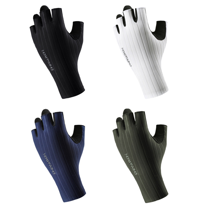 夏用通気性ハーフフィンガーサイクリンググローブ超軽量ロードバ - Cycling Glove Padded のレビューと価格