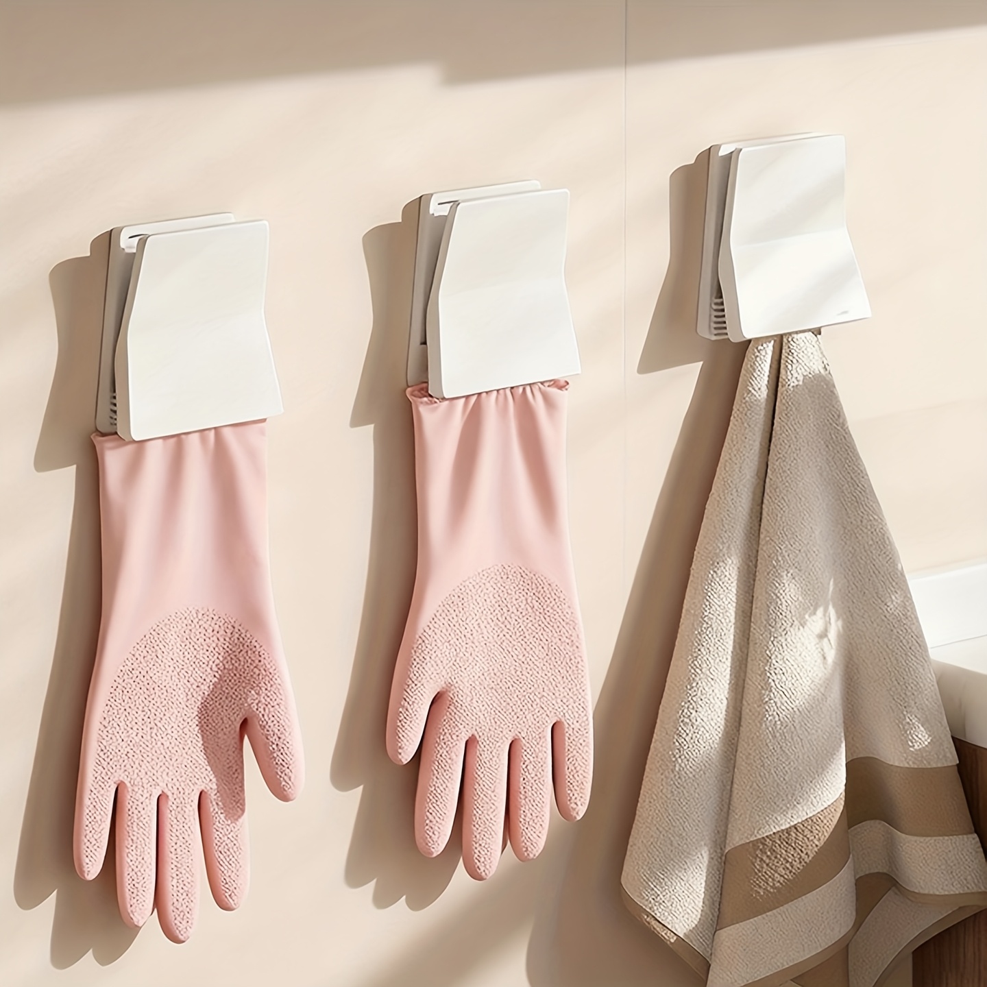 2個入り キッチン手袋オーガナイザーフック ゴム製食器洗い用 - Rubber Glove Cleaning のレビューと価格