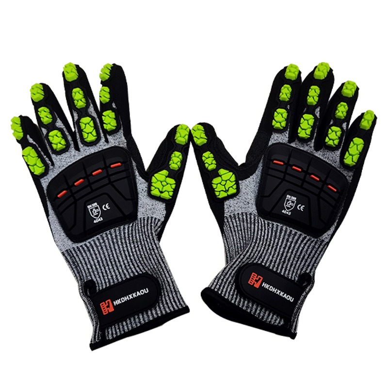新しい TPR 機械的耐衝撃手袋 CE 認定レベル 5 耐切 - Work Glove Impact のレビューと価格