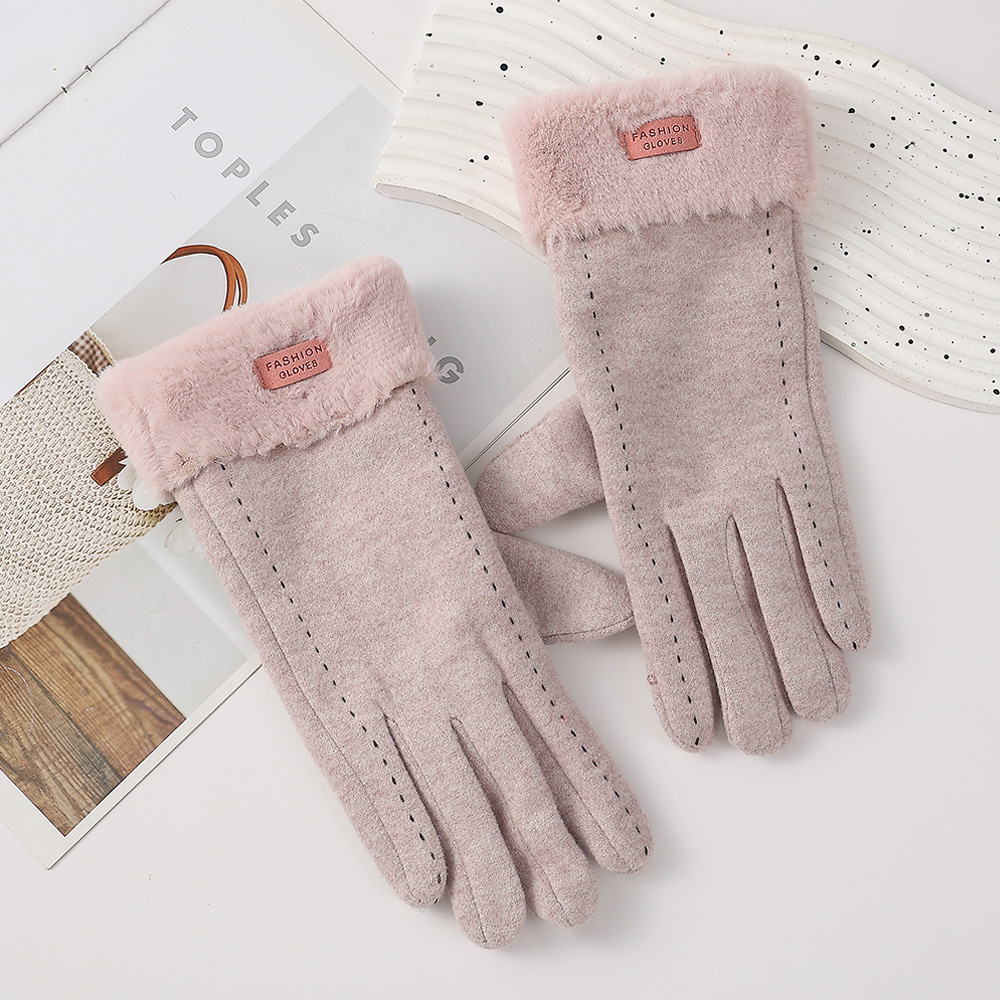 女性用フリース裏地付きタッチスクリーングローブ、ミトン、フリ - Wool Glove Lined のレビューと価格