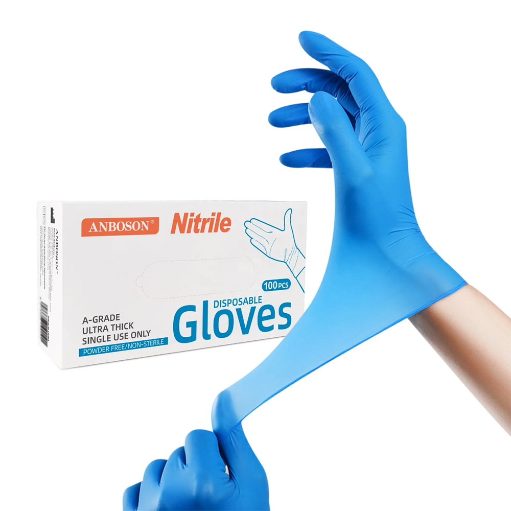 ニトリル検査用手袋-ブルーラテックス食品レベル安全使い捨て手 - Exam Glove Nitrile のレビューと価格