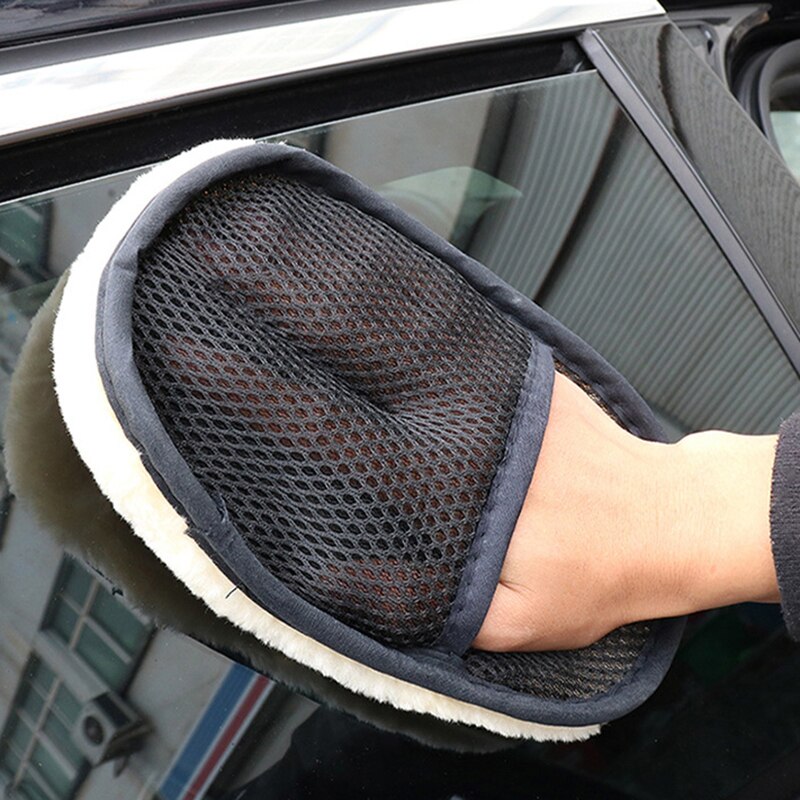 車の洗浄用ウールグローブ,厚いフリース,裏地付きクリーニング - Wool Glove Lined のレビューと価格
