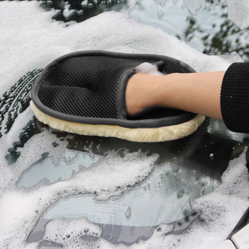 車の洗浄用ウールグローブ,厚いフリース,裏地付きクリーニング - Wool Glove Lined のレビューと価格