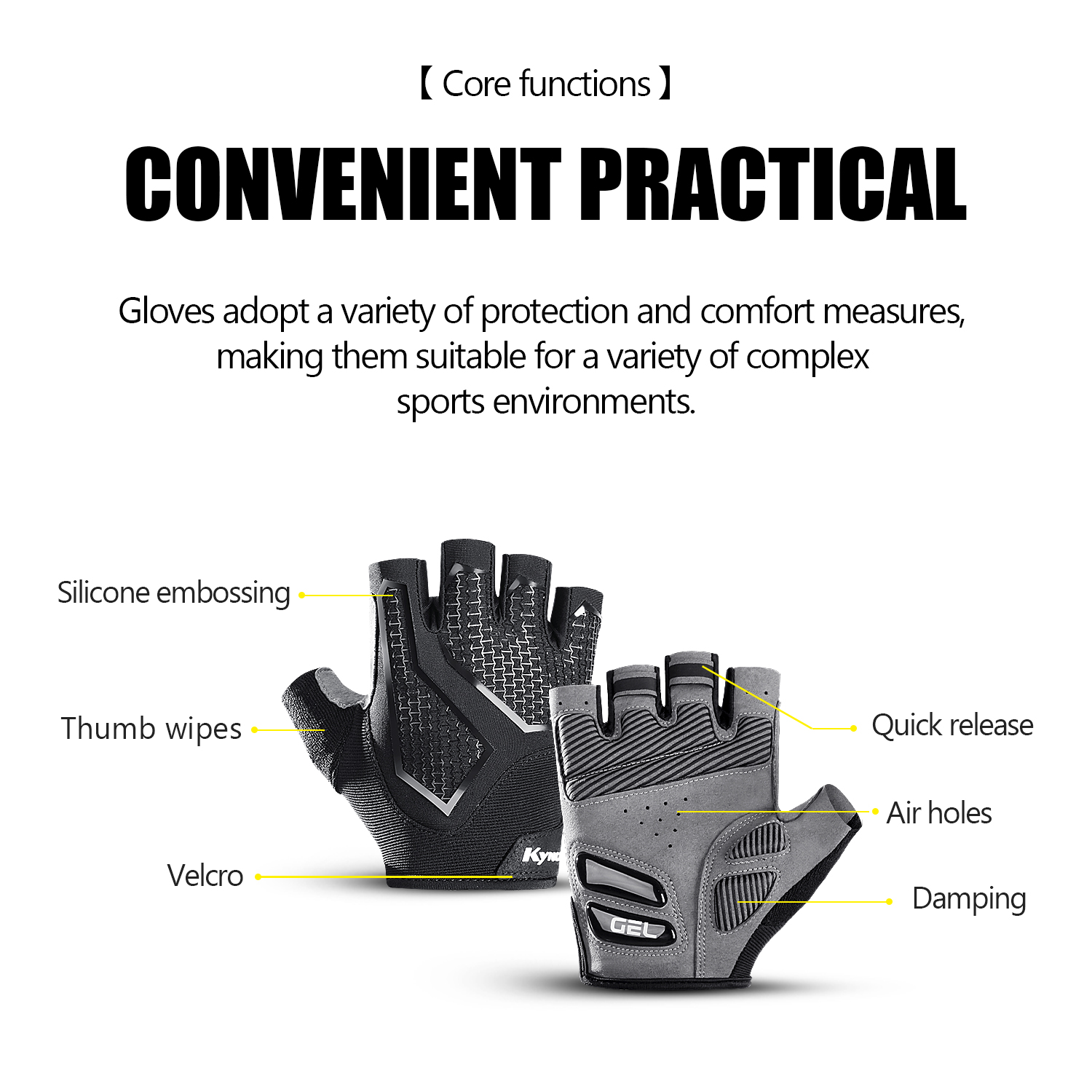 男性と女性のためのハーフフィンガーサイクリンググローブ、滑り - Cycling Glove Padded のレビューと価格