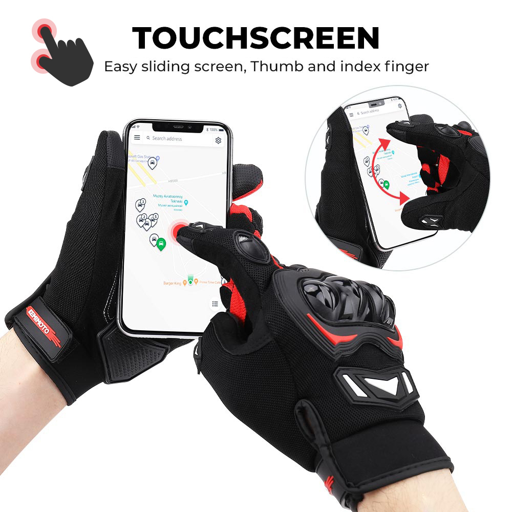 KEMITOUR 夏オートバイ手袋 CE タッチスクリーンス - Cycling Glove Padded のレビューと価格