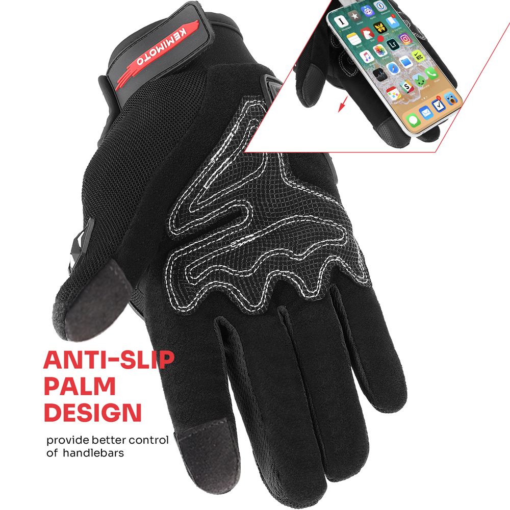 KEMITOUR 夏オートバイ手袋 CE タッチスクリーンス - Cycling Glove Padded のレビューと価格